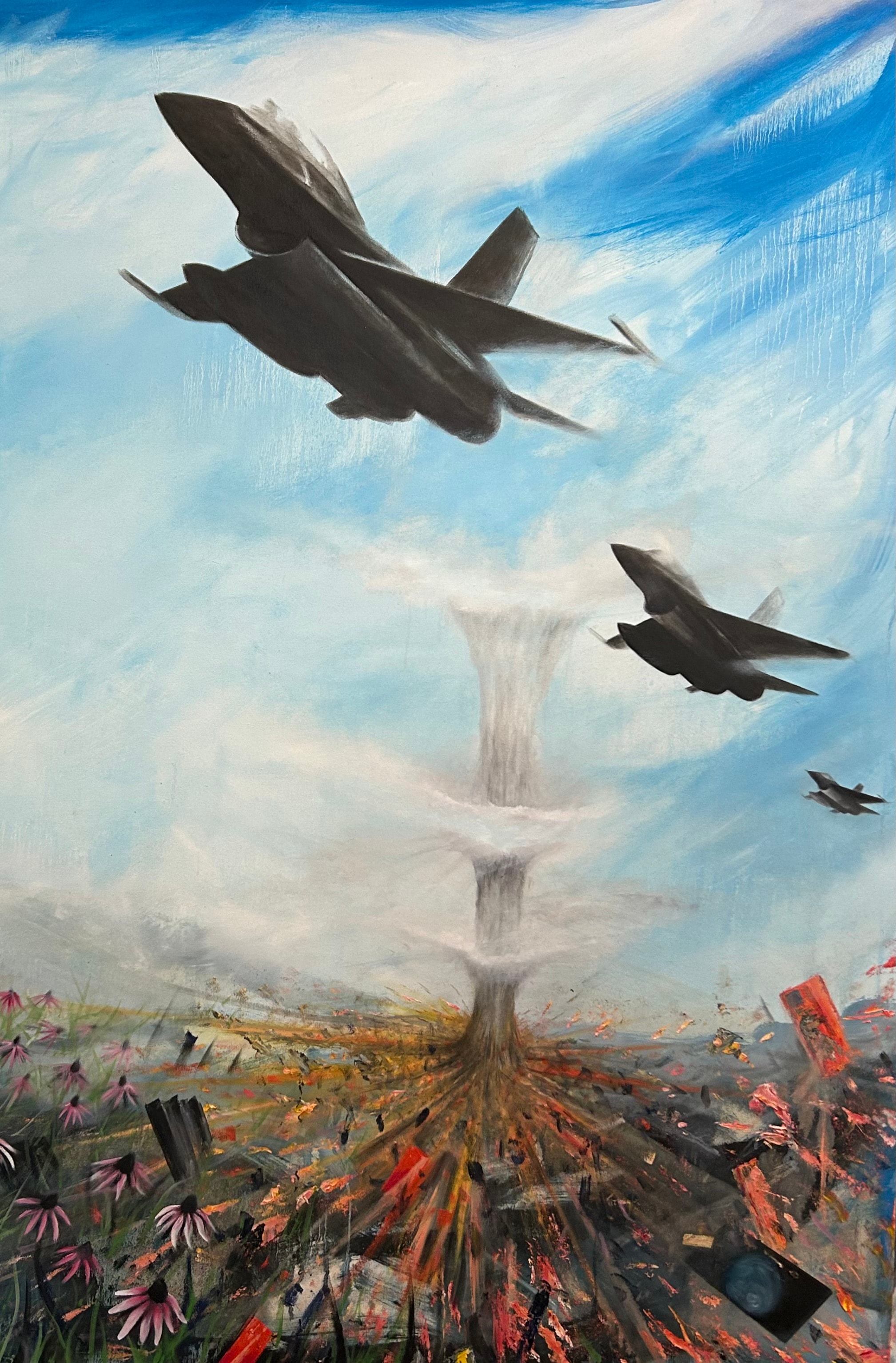 Who Would Jesus Bomb? — Those in power use weapons of mass destruction to guarantee peace and economic stability that benefits the United States' upper elites. This is not power. This is death and destruction in the name of the gospel of the empire. by Ricardo Santos Hernández